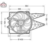 Air Cooling DENSO DER09309 for FIAT LANCIA