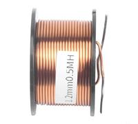 Air-Core Inductor Coil for Audio Crossover Use Oxygen-Free Copper 4N Wire 1.2mm Diameter 0.5mH Impedance Stable Signal Transmission
