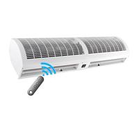 Air Curtain Fan Wall Mounted for Commercial and Home Use with Remote Control - Portable Electric Heater, Energy Efficient Airflow