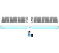 Air Curtain Wall-Mounted Fan, High Airflow Low Noise, Remote Control, Ideal for Commercial and Home Use