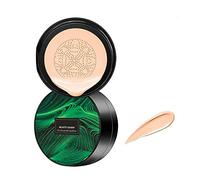 Air Cushion CC Cream Mushroom Head Foundation,Moisturizing Concealer,Bright Makeup Base Long Lasting with Mushroom Makeup Sponge for All Skin Types (Ivory)