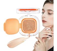 Air Cushion CC Foundation,Five Vitamin C Air Cushion Cream,Long Lasting Oil Control Moisturizing Concealer Foundation,Lightweight Flawless Brightening Makeup