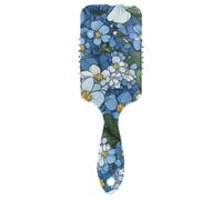 Air Cushion Comb Beauty Spring Flowers Alaska Forget-me-not Blue Anti-static Brushes Wet And Dry HairBrushes for Women Men Conditioning Hair Texture