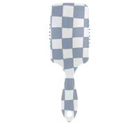 Air Cushion Comb Blue Checkered Gray Plaid Anti-static Brushes Wet And Dry Hairbrush Wetbrush for Women Men Detangling and Adding Shine