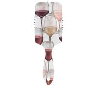 Air Cushion Comb Burgundy Watercolor Transparent Glasses Red Rose Paddle Brush Wet And Dry Hairbrush Wetbrush for Curly Hair Makes Hair Smooth