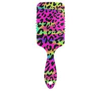 Air Cushion Comb Colorful Fluorescent Aesthetic Unique Beauty Leopard Anti-static Massage Hair Comb Wet And Dry Hairbrush Wetbrush for Women Men Makes Hair Smooth