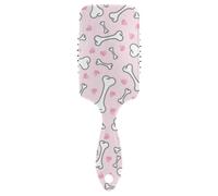 Air Cushion Comb Cute Bones Pink Hearts Paddle Brush Wet And Dry Hairbrush Wetbrush for Women Detangling and Adding Shine