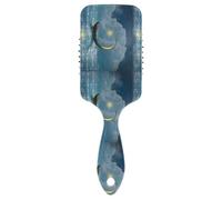 Air Cushion Comb Fantasy Ship in A Starry Night Anti-static Massage Hair Comb Wet And Dry HairBrushes for Women Girls Detangling and Adding Shine