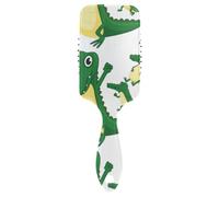 Air Cushion Comb Green Alligators Crocodiles Smiling Scalp Massage Brush Wet And Dry Hairbrush Wetbrush for Thick Hair Improve Hair Texture