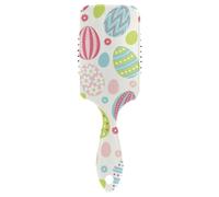 Air Cushion Comb Happy Easter Colorful Eggs Flowers Anti-static Massage Hair Comb Wet And Dry Hairbrush Wetbrush for Women Makes Hair Smooth