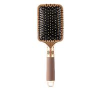 Air Cushion Comb Paddle Hair Brush Massage Hairbrush with Vent Holes Nylon Needle for Home Use Brown Large Paddle 25 x 8cm