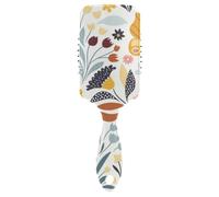 Air Cushion Comb Safari Butterflies Floral Scalp Massage Brush Wet And Dry Hairbrush Wetbrush for Thick Hair Detangling and Adding Shine