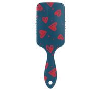 Air Cushion Comb Valentines Day Red Heart Dark Blue Paddle Brush Wet And Dry Hairbrush Wetbrush for Curly Hair Makes Hair Smooth