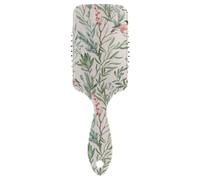 Air Cushion Comb Winter Leaves Branches Berries Bird Animal Anti-static Massage Hair Comb Wet And Dry Hairbrush Wetbrush for Women Girls Detangling and Adding Shine