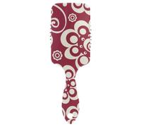 Air Cushion Hair Brush Abstract Floral Retro Red Anti-static Brushes Wet And Dry Hairbrush Wetbrush for Women Makes Hair Smooth