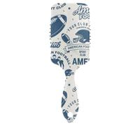 Air Cushion Hair Brush American Football Retro Blue Beige Anti-static Massage Hair Comb Wet And Dry Hairbrush Wetbrush for Women Makes Hair Smooth