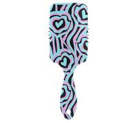 Air Cushion Hair Brush Beatiful Pink Blue Heart Love Valentine's Day Scalp Massage Brush Wet And Dry Hairbrush Wetbrush for Curly Hair Makes Hair Smooth