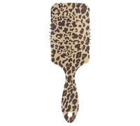 Air Cushion Hair Brush Beauty Leopard Brown Fashion Anti-static Massage Hair Comb Wet And Dry Hairbrush Wetbrush for Thick Hair Detangling and Adding Shine