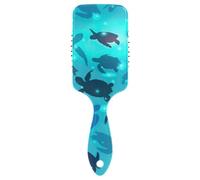 Air Cushion Hair Brush Blue World Turtle Day May Paddle Brush Plastic Detangling Brushes for Thick Hair Conditioning Hair Texture