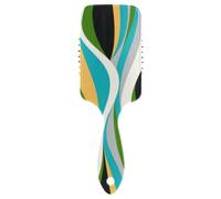 Air Cushion Hair Brush Colorful Waves Green Scalp Massage Brush Wet And Dry Hairbrush Wetbrush for Women Detangling and Adding Shine