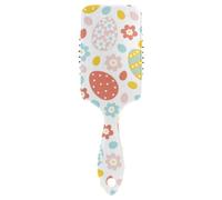 Air Cushion Hair Brush Easter Flowers Eggs Colorful Anti-static Massage Hair Comb Wet And Dry Hairbrush Wetbrush for Women Makes Hair Smooth