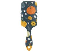 Air Cushion Hair Brush Lovely Pumpkins Thanksgiving Sunflowers Paddle Brush Wet And Dry Hairbrush Wetbrush for Women Makes Hair Smooth