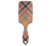 Air Cushion Hair Brush Plaid Scotland Colorful Scalp Massage Brush Natural Detangler Paddle Hairbrush for Curly Hair Conditioning Hair Texture