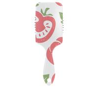 Air Cushion Hair Brush Red Cute Tomato Ripe Scalp Massage Brush Plastic Detangling Brushes for Women Men Makes Hair Smooth