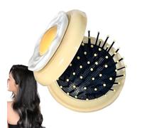 Air Cushion Hair Comb, Travel Hair Brush - Detangling Hair Brush with Poached Egg Design | Cute Cartoon Comb, Portable Scalp Brush to Reduce Hair Breakage
