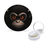 Air Cushion Makeup Sponges Case Portable Red Eyed Monkey Printing Air Cushion Puff Box Refillable Body Powder Puff Container for Homemade Liquid Foundation BB Cream, style, One Size, Air Cushion