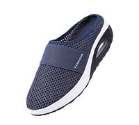 Air Cushion Slip-On Walking Shoes Orthopedic Diabetic Walking Sandals, Women Orthopedic Sandals, Women's Dr.Care Orthopedic Arch Support Reduces Pain Comfy Sandal UK Size 3 4 5 6 7 8 Dark Blue