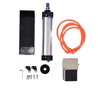 Air Cylinder Can Crusher Pneumatic Heavy Duty Aluminum Can Smasher Foot Valve Operated Recycling Tool for Soda Beer Bottles 12oz 16oz Steel Construction