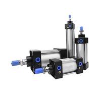 Air Cylinder SC Series Bore 32mm SC32 Standard Double Acting Pneumatic Cylinder 25 50 75 100 125 150 175 200 250 300mm Stroke(SC32X250)