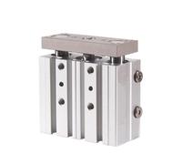 Air Cylinder TC TCM Series 32mm Bore TCM32 Tri-Rod Cylinder Pneumatic Cylinder Bronze Bearing with Magnet Double Acting Type(TCM32X90S)