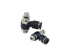 Air Cylinder Throttle Valve G Thread 1/8 1/4 3/8 1/2 Inch 10mm 12mm Pneumatic Fittings with O-Ring SL for Hose Solenoid Valve(TubeO.D 12mm,1/4")