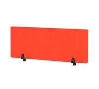 Air Desktop Screen 1200x400mm Bespoke Tabasco Orange Fabric