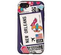 Air Destination Boarding Pass Tag Label To New Orleans Case for iPhone SE (2020) / 7 / 8