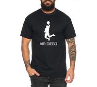 Air Diego - Men's Tee Shirt Men T-Shirt Argentina Football World Cup 1986 Maradona Shirt Soccer Legend Hero Footballer Black