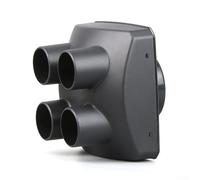 Air Diesel Heater Vent Converter 75mm to 42mm 4 Way Outlet Splitter Adapter for For Webasto Heater Ducting Split Warm Air Divider Black