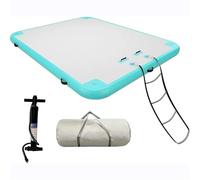 Air Dock Platform 6/8ft Floating Dock Water Platform, Multi-People Inflatable Floating Mat, Dock Platform