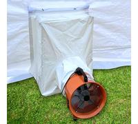 Air Draft Device Connection for Connecting Booth and Exhaust Fan, Better Filter Out Overspray & Odor(Exhaust Fan is Exclude, White)