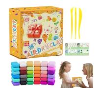 Air-Dried Colored Clay - 36 Colors Self-Sealing Clay, Lightweight Flexible Dough for Sculpting and Sensory Play Children Girls Ages 3 to 12 Years