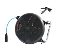 Air Drum Automatic Retractable Hose Reel Car Repair Water Electric PU Clip Pneumatic Tool Smart Slow Retract(20m Water Drum)
