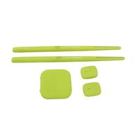 Air Drum Kit, Virtual Reality Drum Set Compact Pocket Size 3D Motion Sensing Portable ABS for Office for Outdoor Parks (Green)