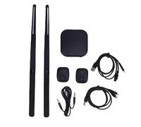 Air Drum Sticks Kit, 3D Motion Sensor Electronic Drum Set with 8 Sounds & RGB, Portable Drumsticks Kit with Smart Interactive Features & Foot Pedal for Silent Practice, Home Studio