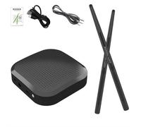 Air Drumsticks with 2 Foot Pedals, Electronic Air Drum Kit - Low Latency Motion Sensing, Real Drum Sounds, Portable Silent Practice for Beginners, Kids, Adults - Perfect Music Gift & Party Game