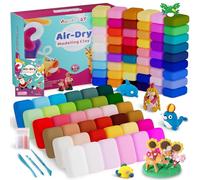 Air Dry Clay 90 Colors, Modeling Clay for Kids, DIY Model Magic Clay, Molding Clays Kit with Sculpting Tools, Non-Sticky Soft and Super Light, Arts and Crafts Gift for Boys Girls Kids.