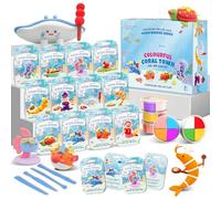 Air Dry Clay for Kids - 12 Designs Modeling Clay Kit - Model Sculpting Set, Ultra Soft Safe & Non-Sticky | DIY Crafts, School Projects & Party Favors for Boys & Girls (B)