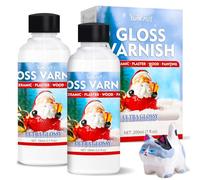 Air Dry Clay Glaze 200ml - High Gloss Polymer Clay Glaze Varnish & Sealant, for Air Dry Clay/Pottery/Ceramics/Wood/Plaster/Sculptures, Waterproof, Scratch Resistant, Prevents Cracking & Yellowing