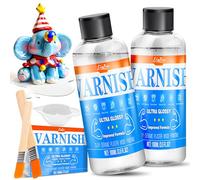 Air Dry Clay Glaze - 200ml Upgrade Formula Clay Varnish, Ultra Gloss Varnish Pottery Glaze, Clay Sealant to Prevent Scratches, Wear, Cracking - Quick Dry, Non-Toxic, Enhance Colour Vibrancy